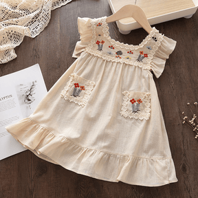 Rochie cu detalii Arinia Crem