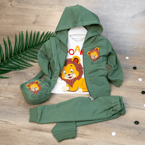 Set din patru piese Linoni Verde