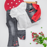 Set din trei piese Adalina Rosu