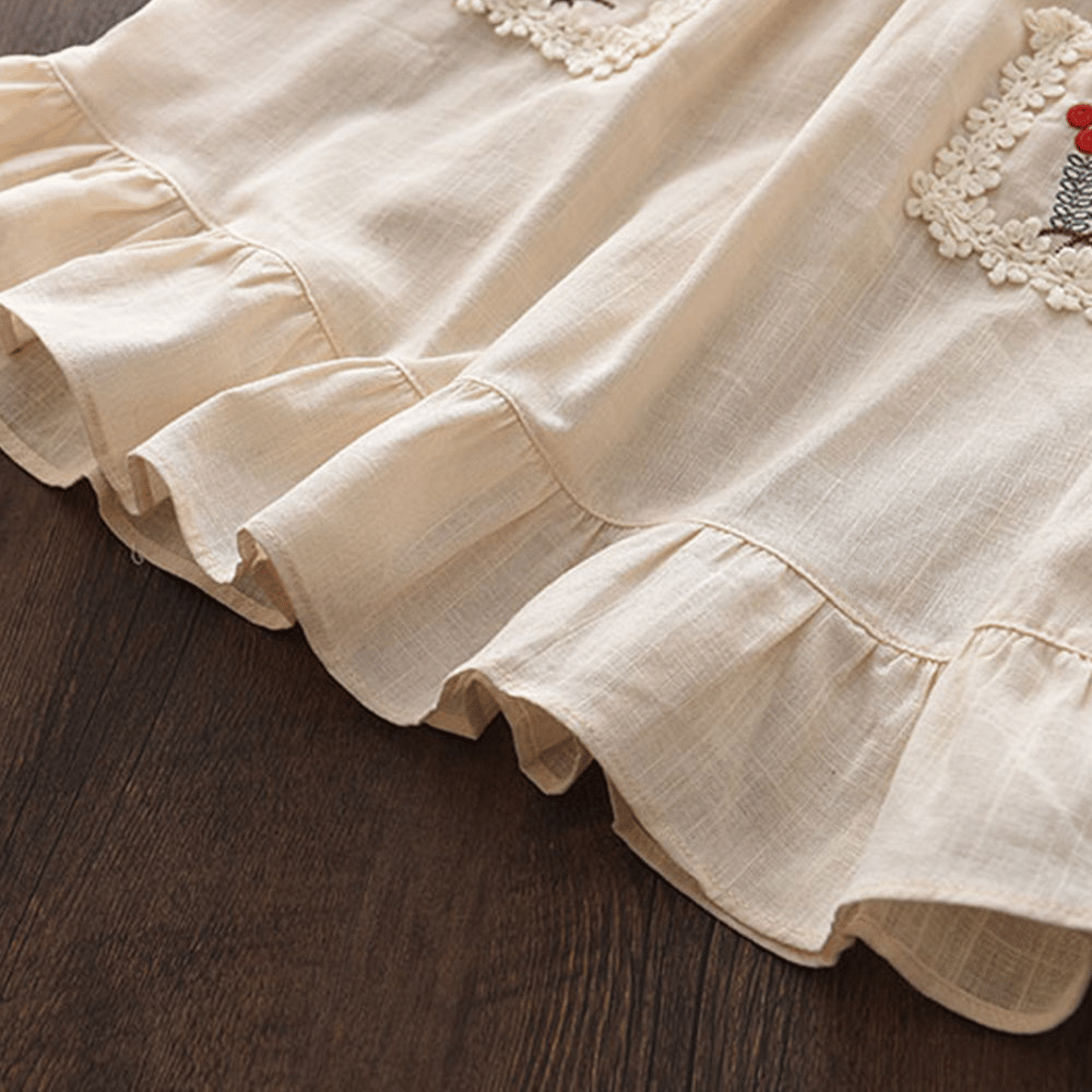 Rochie cu detalii Arinia Crem