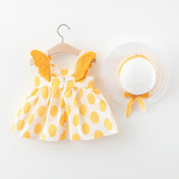 Rochie cu palarie Adelsy Galben