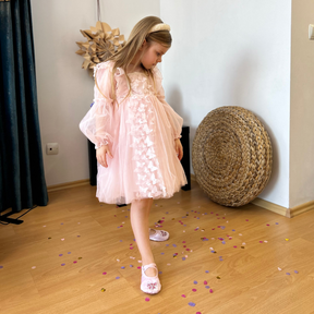 Rochie cu detalii Celsya Roz