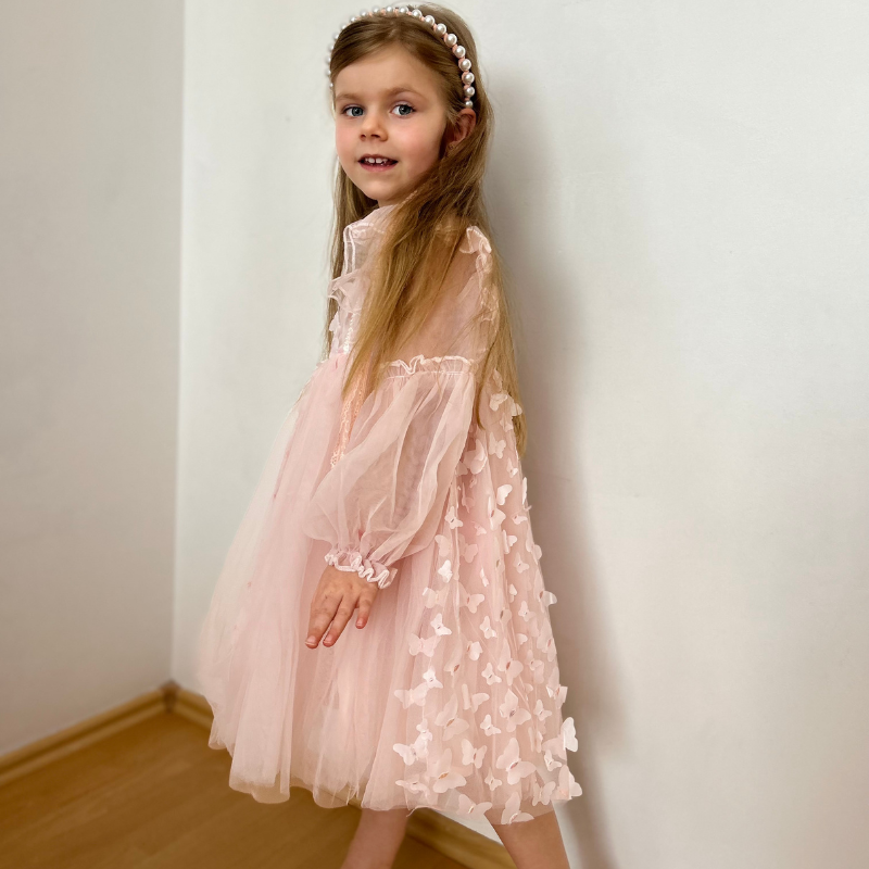 Rochie cu detalii Celsya Roz