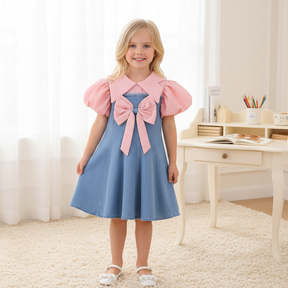 Rochie cu detalii Chirsa Roz