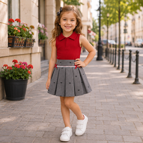 Set din doua piese Kanera Rosu