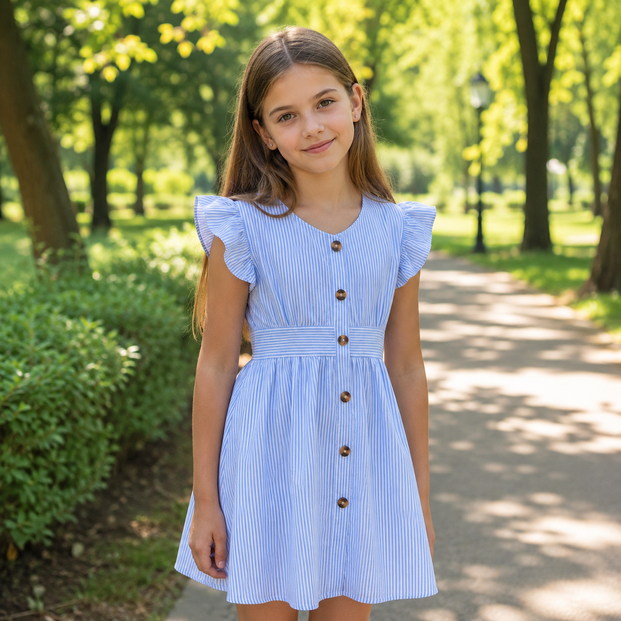 Rochie cu detalii Birsa Albastru