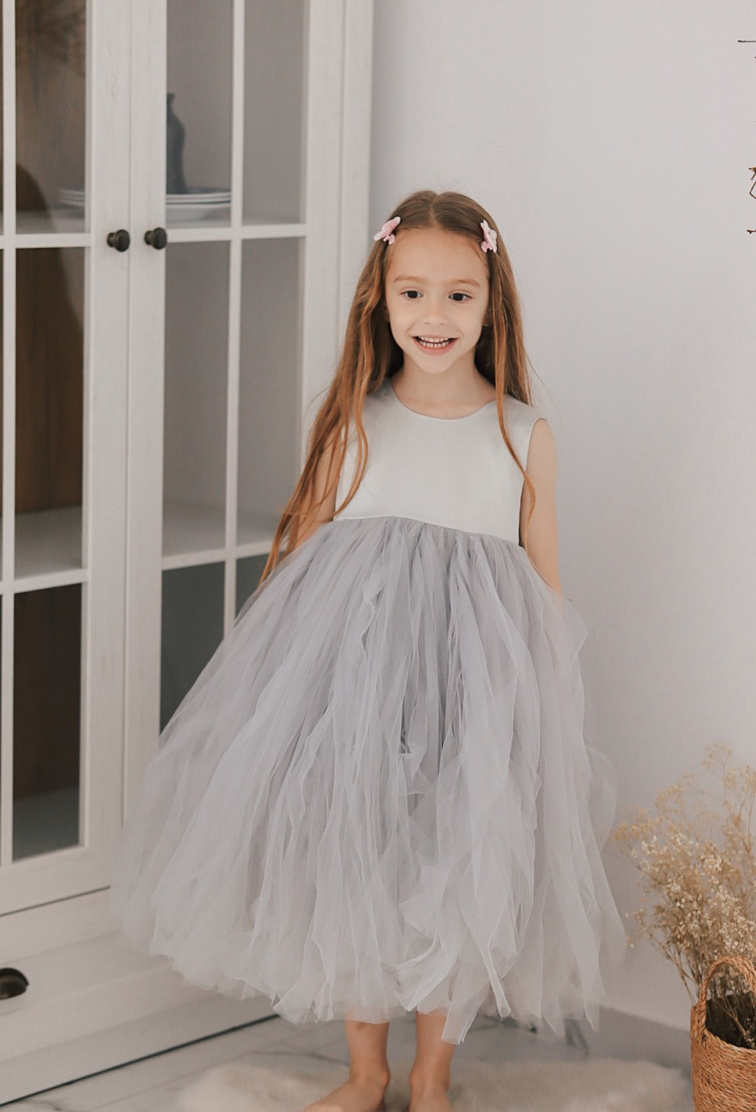 Rochie cu detalii Stella Gri