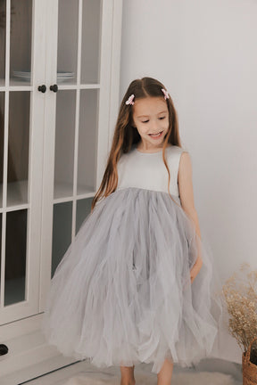 Rochie cu detalii Stella Gri