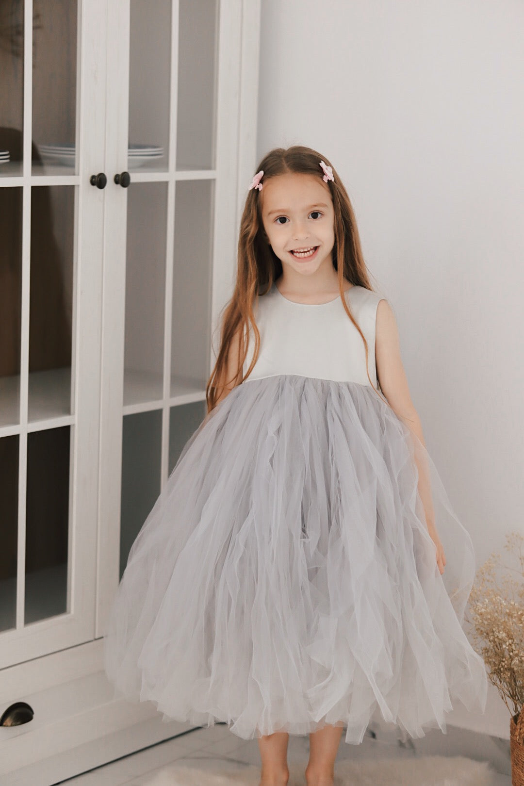 Rochie cu detalii Stella Gri