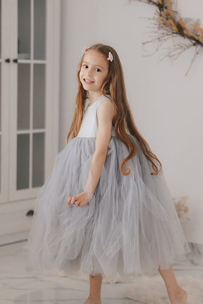 Rochie cu detalii Stella Gri