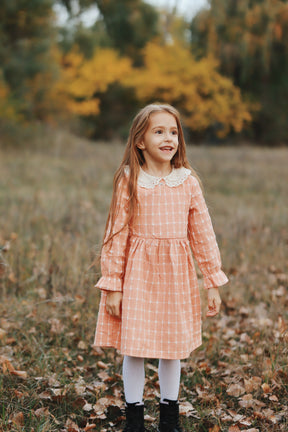 Rochie cu detalii Redeny Portocaliu