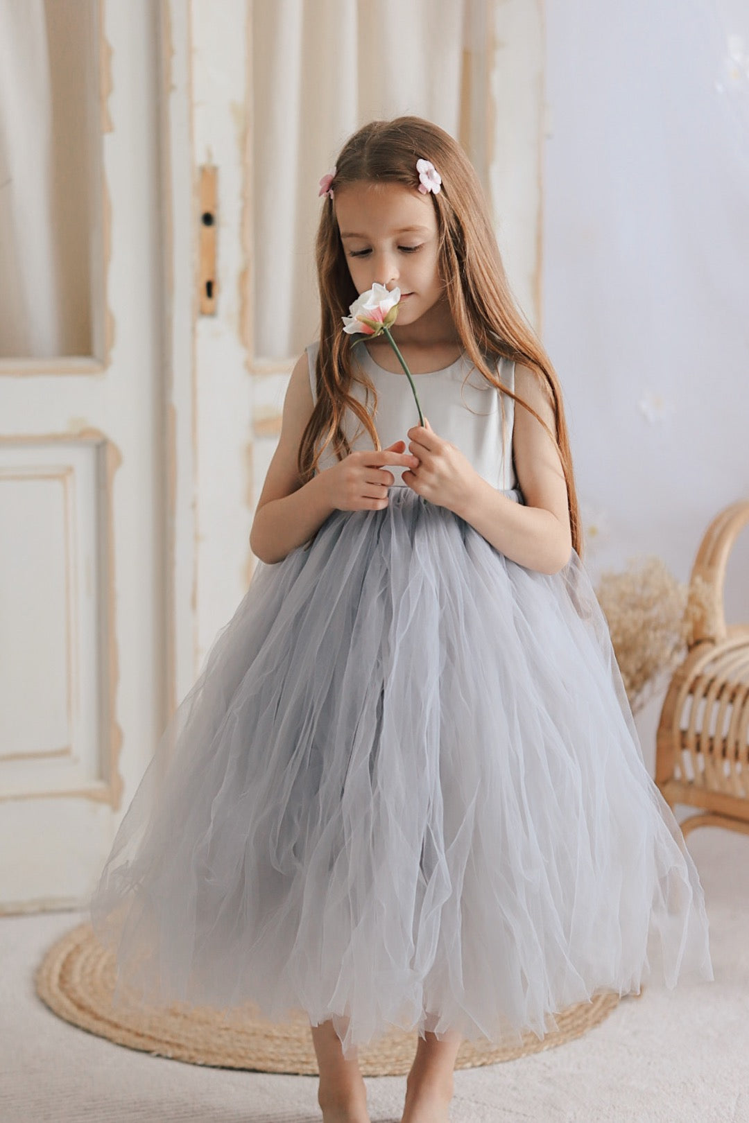 Rochie cu detalii Stella Gri