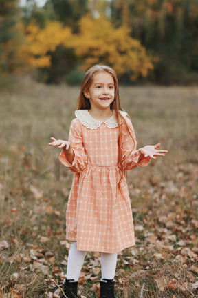 Rochie cu detalii Redeny Portocaliu