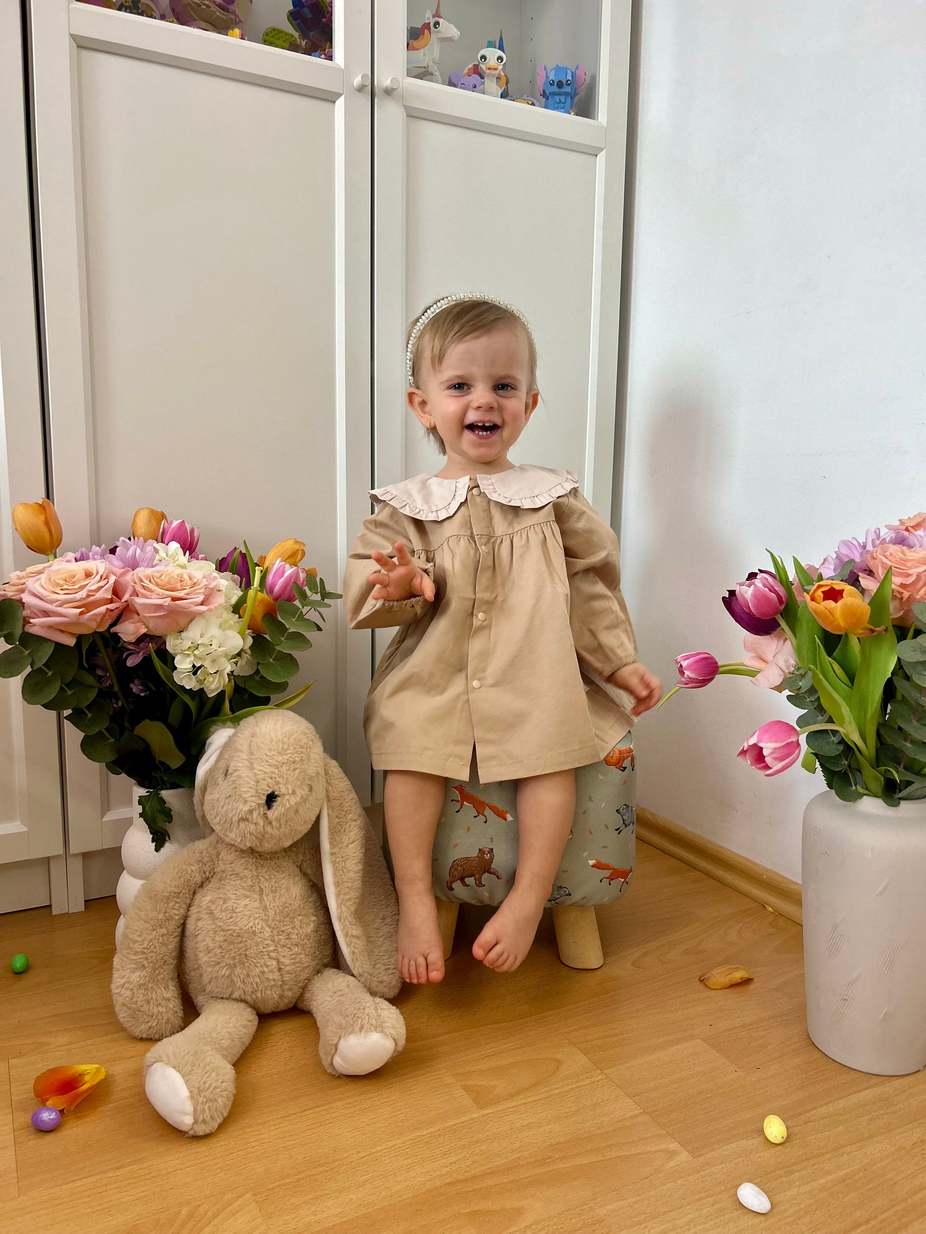 Rochie cu detalii Yusia Crem