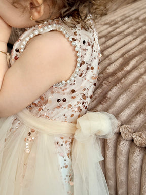 Rochie cu agrafa Perla Crem