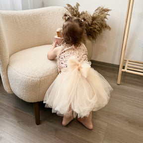 Rochie cu agrafa Perla Crem