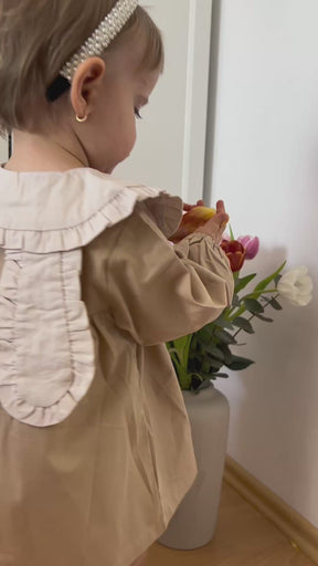 Rochie cu detalii Yusia Crem