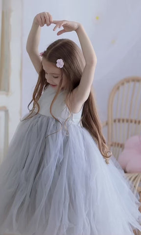 Rochie cu detalii Stella Gri
