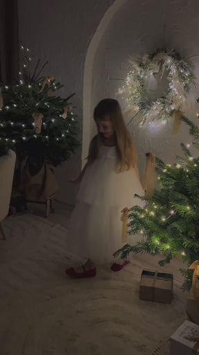 Rochie cu detalii Sofia Alb