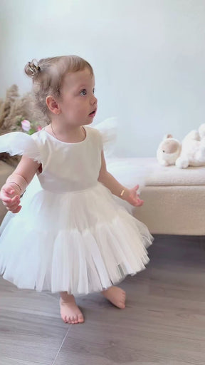 Rochie cu detalii Steffy Alb