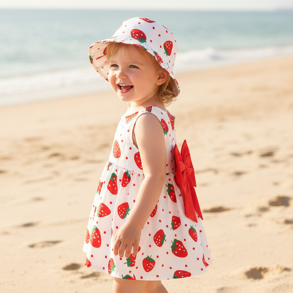Rochie cu palarie Canoli Rosu