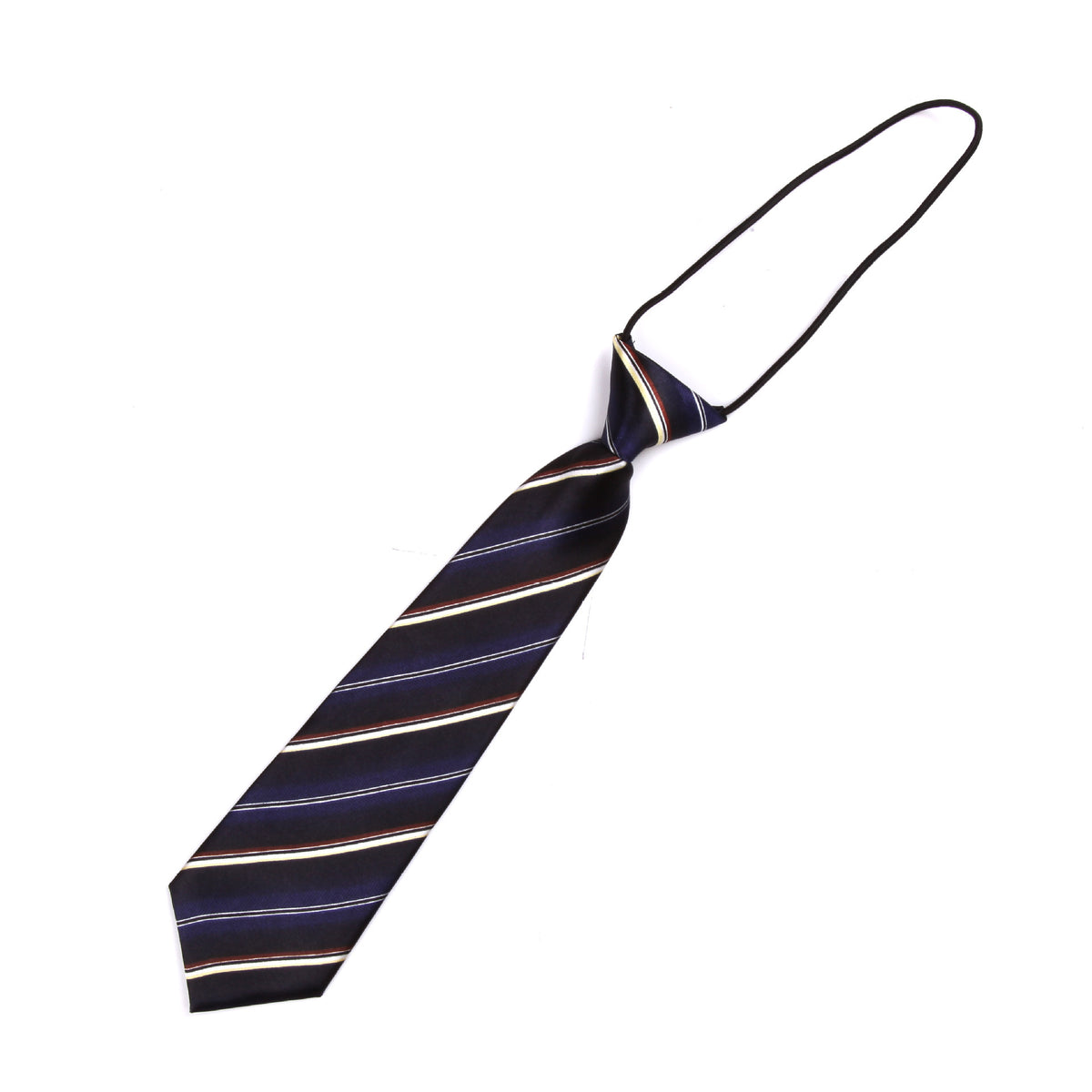 Cravata Bleumarin cu dungi galbene