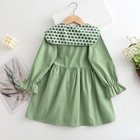 Rochie cu detalii Apela Verde
