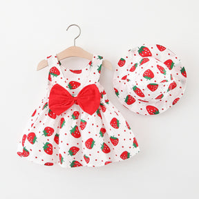 Rochie cu palarie Canoli Rosu