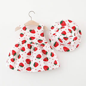 Rochie cu palarie Canoli Rosu